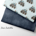 French Terry Denim Dunkelblau