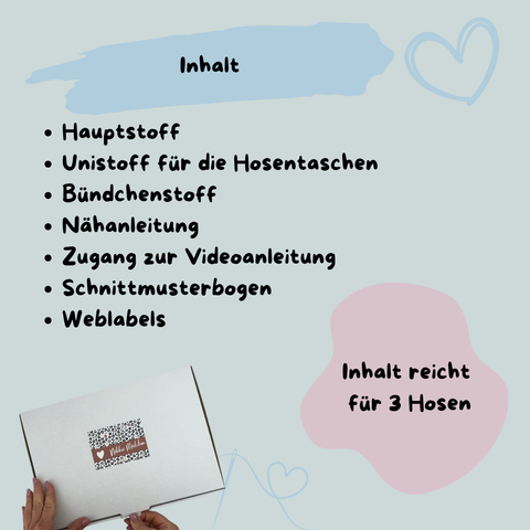 Nähbox 3 Pumphosen Gr.50-98