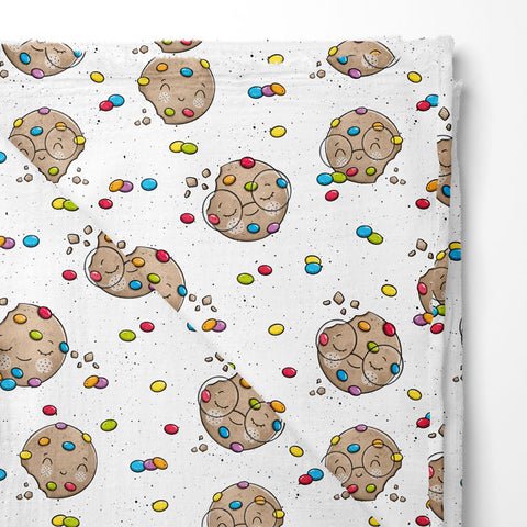 Musselin Double Gauze Nerdie Cookies 3145 (Bio)