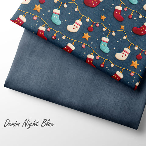 French Terry Denim Night Blue (Bio) VORBESTELLUNG