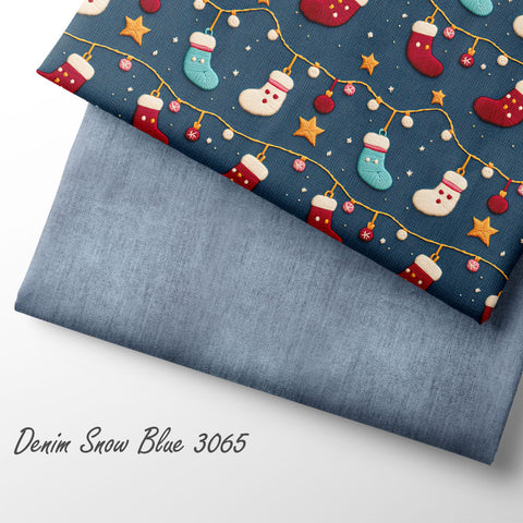 French Terry Denim Snow Blue 3065 (Bio) VORBESTELLUNG