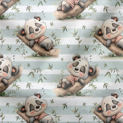 Jersey Stoff Panda Nap 3548 (Bio) Rest 95 cm