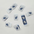 Weblabels Peace Blau 4er Set