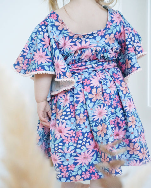 Jerseystoff Pink Blue Bloom 3620 (Bio)
