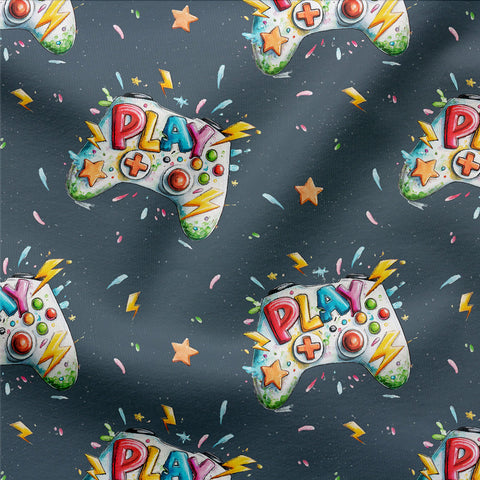 French Terry Play Blau (Controller) 3222 (Bio)