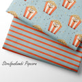 French Terry Streifenkombi Popcorn