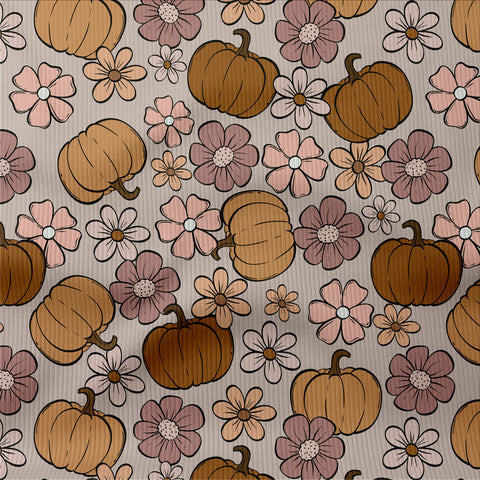 Rippjersey Pumpkin Flowers Neutral (Bio)