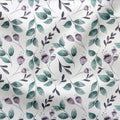 French Terry Purple Flowers