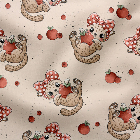 French Terry Red Kitty 3432 (Bio)