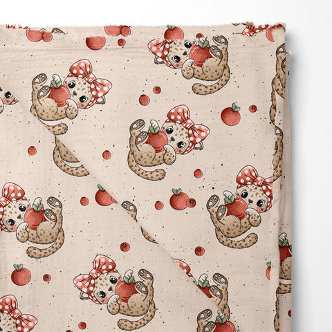 Bambus Musselin Red Kitty 3432 (Bio) VORBESTELLUNG