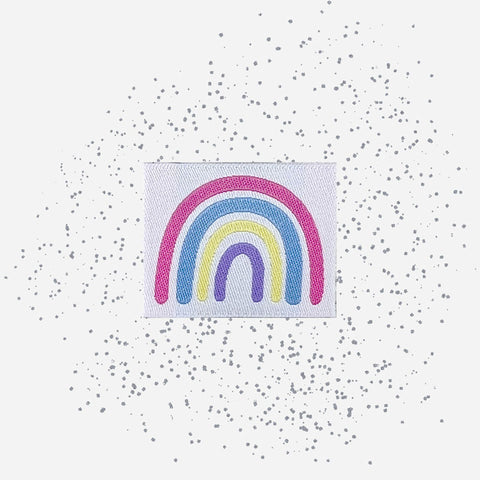 Weblabels Regenbogen Bunt 4er Set