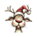 Bügelbild Rudolph Quatschkopf (Grimasse) Medium