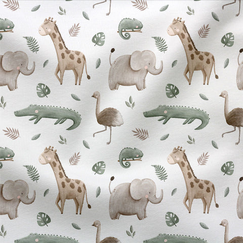 French Terry Safari Friends 2852 (Bio)