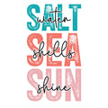 Bügelbild Saltwater Seashells and Sunshine MAXI PLUS