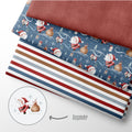 French Terry Santa Delivery Dunkelblau