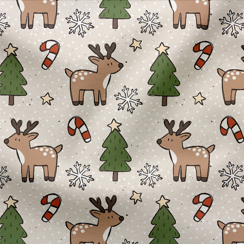 French Terry Scandinavian Christmas Bunt 3960 (Bio)