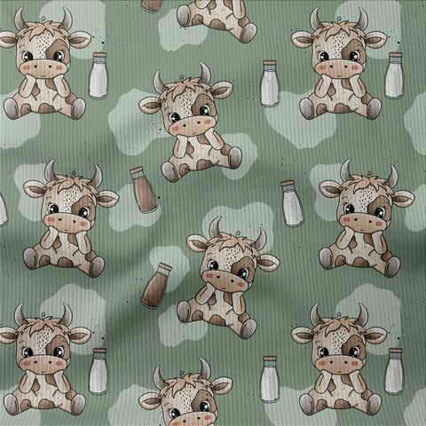 Rippjersey Schokokuh Grün 3078 (Bio)
