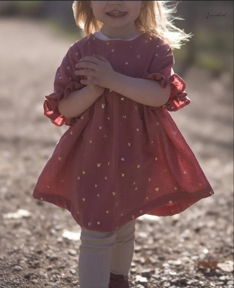 Schnittmuster Rüschenkleid Mariella Webware 74-158