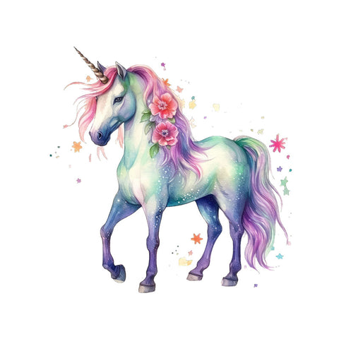 Bügelbild Shiny Unicorn Medium