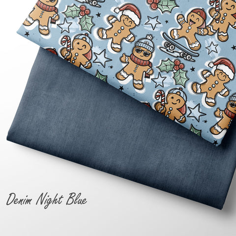 French Terry Denim Night Blue (Bio) VORBESTELLUNG