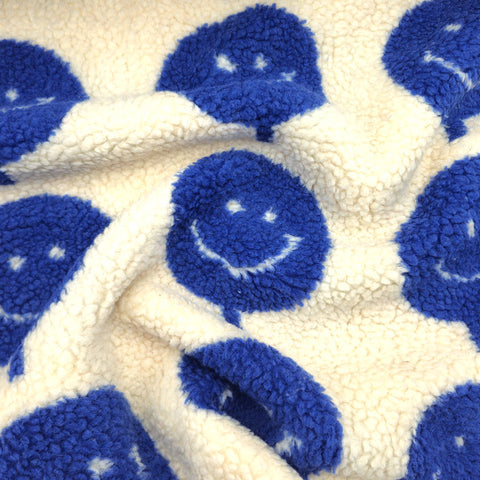 Teddy Smiley Balloons Blau