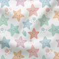 Jersey Stoff Sternchenfreunde Weiß 2874 (Bio)