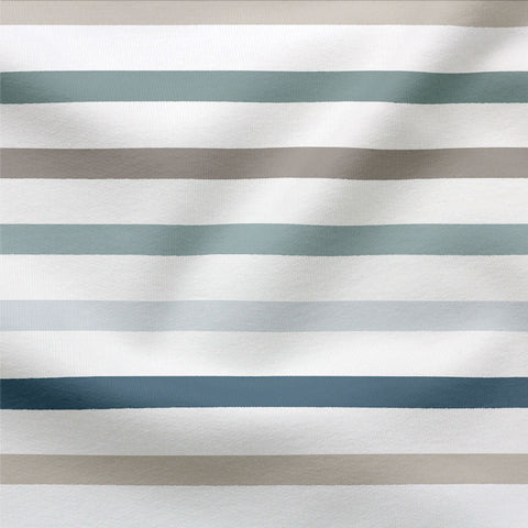 Jersey Stoff Streifen Altgrün Neutral 2798 (Bio) VORBESTELLUNG