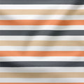 Jersey Stoff Streifen Anthrazit Orange 2796 (Bio) VORBESTELLUNG