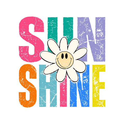 Bügelbild Sunshine Smiley Medium