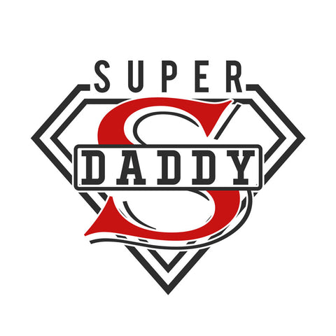 Bügelbild Super Daddy MAXI PLUS