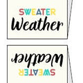 Weblabels Sweater Weather Bunt 4er Set