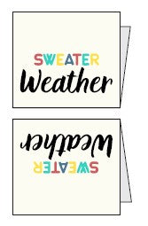 Weblabels Sweater Weather Bunt 4er Set