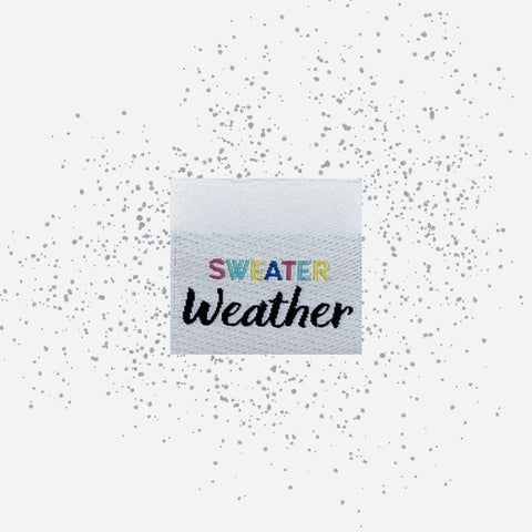 Weblabels Sweater Weather Bunt 4er Set