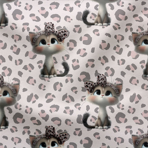 French Terry Sweet Kitty Leo 3402 (Bio) VORBESTELLUNG