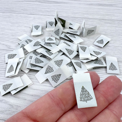 Weblabels Tannenbaum 4er Set