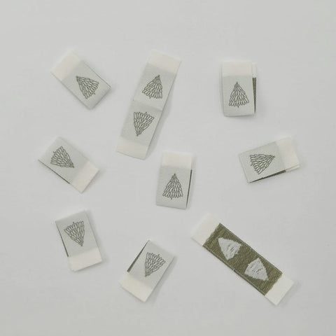 Weblabels Tannenbaum 4er Set