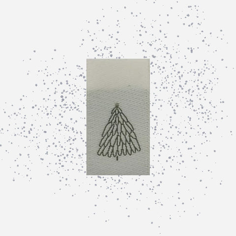 Weblabels Tannenbaum 4er Set