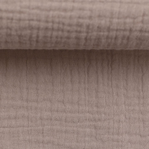 Musselin Double Gauze Taupe