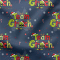 French Terry Team Grinch Blau 3813 (Bio) VORBESTELLUNG