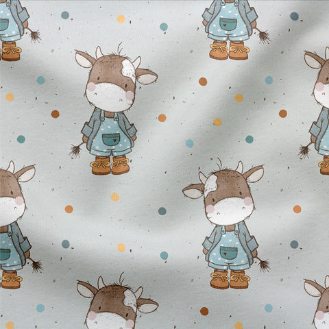 Jerseystoff Tiny Moo Blau 3470 (Bio)