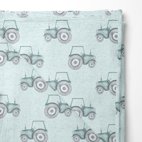Musselin Double Gauze Traktor (Bio)