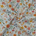 Musselin Double Gauze Herbst Blumen 002