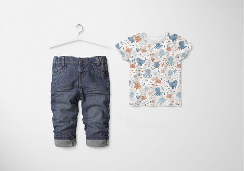 Jersey Stoff Underwater Life 2847 (Bio) VORBESTELLUNG