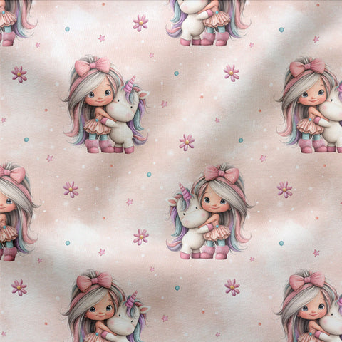 French Terry Unicorn Friend 3255 (Bio)