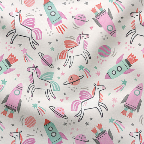 Jerseystoff Unicorn Galaxy Pink 3438 (Bio)