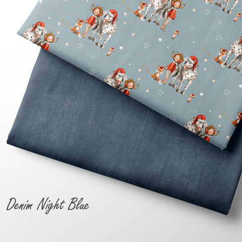 French Terry Denim Night Blue (Bio) VORBESTELLUNG