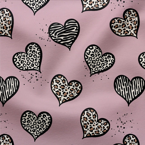 French Terry Wild Hearts Rosa 2866 (Bio)