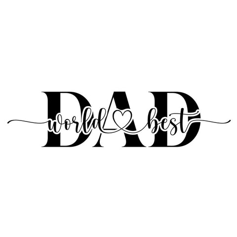Bügelbild World best Dad MAXI PLUS