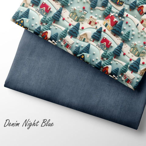 French Terry Denim Night Blue (Bio) VORBESTELLUNG