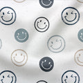 French Terry Always smiling White Denim
